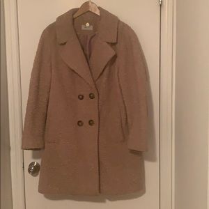 Blush pink teddy coat US size 14